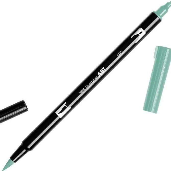 TOMBOW ABT ROTULADOR 192 DOBLE PUNTA PINCEL Y PUNTA FINA 0,8MM COLOR 192 VERDE ESPARRAGO
