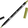 TOMBOW ABT ROTULADOR 098 DOBLE PUNTA PINCEL Y PUNTA FINA 0,8MM COLOR 098 VERDE AGUACATE