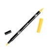 TOMBOW ABT ROTULADOR 025 DOBLE PUNTA PINCEL Y PUNTA FINA 0,8MM COLOR 025 AMARILLO NARANJA BRILLANTE