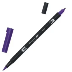TOMBOW ABT ROTULADOR 636 DOBLE PUNTA PINCEL Y PUNTA FINA 0,8MM COLOR 636 PURPURA IMPERIAL MORADO