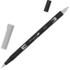 TOMBOW ABT ROTULADOR N75 DOBLE PUNTA PINCEL Y PUNTA FINA 0,8MM COLOR N79 GRIS COOL 3