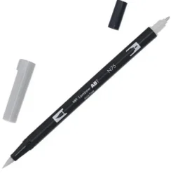 TOMBOW ABT ROTULADOR N75 DOBLE PUNTA PINCEL Y PUNTA FINA 0,8MM COLOR N79 GRIS COOL 3