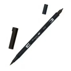 TOMBOW ABT ROTULADOR N15 DOBLE PUNTA PINCEL Y PUNTA FINA 0,8MM COLOR N15 NEGRO