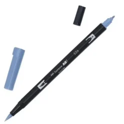 TOMBOW ROTULADOR 526 DOBLE PUNTA PINCEL Y PUNTA FINA 0,8MM COLOR 526 TRUE BLUE