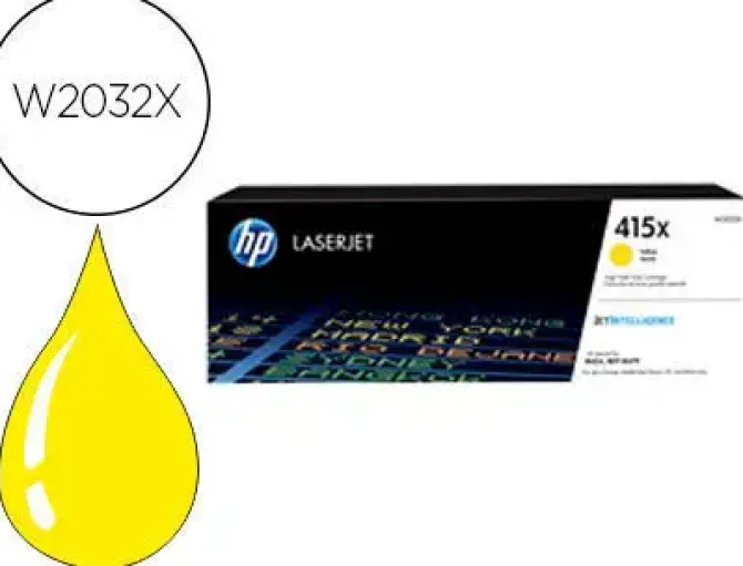 TONER HP 415X LASER COLOR M454 / MFP M479 AMARILLO 6000 PAGINAS