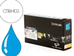 TONER LASER LEXMARK C736H1CG 10000 PAGINAS