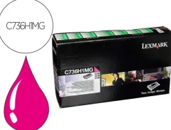 TONER LASER LEXMARK C736H1MG MAGENTA 10000 PAGINAS