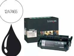 TONER LEXMARK LASER T632 / T634 / X630 / X632 12A7465 NEGRO ALTA CAPACIDAD 32000 PAGINAS