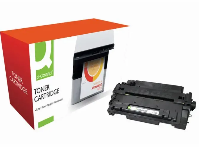 TONER Q-CONNECT COMPATIBLE HP CE255A PARA LASERJET P3015 / P3015D / 3015DN / 3015X -6.000PAG- NEGRO
