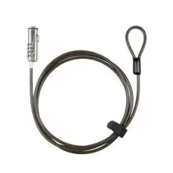 TOOQ CABLE SEGURIDAD NANO 2.5X6MM COMBINACION PORTATIL - COLOR GRIS
