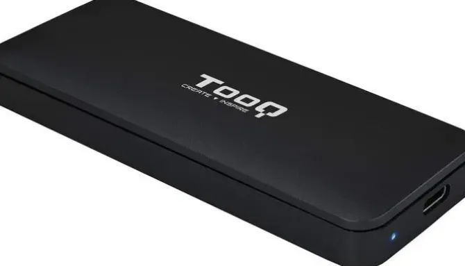 TOOQ CARCASA EXTERNA SSD M2 NVME PCIE USB-C - COLOR NEGRO