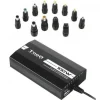 TOOQ CARGADOR UNIVERSAL PARA PORTATIL 100W - USB - 12 ADAPTADORES - VOLTAJE 12-24V - INDICADOR LED