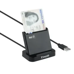 TOOQ LECTOR DE TARJETAS INTELIGENTES DNIE VISION USB 2.0 - COLOR NEGRO