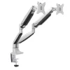 TOOQ SOPORTE DE MESA CON BRAZOS ARTICULADOS PARA 2 MONITORES DE 13-32 - GIRATORIO E INCLINABLE - PISTON DE GAS - PESO MAX 9KG X BRAZO - VESA 100X100MM