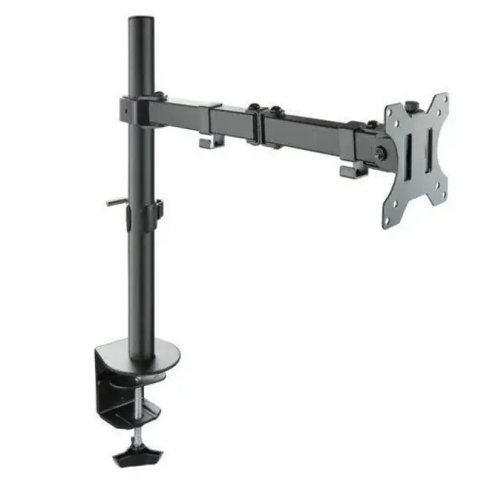 TOOQ SOPORTE DE MESA CON BRAZO ARTICULADO PARA MONITOR DE 13-32 - GIRATORIO E INCLINABLE - GESTION DE CABLES - PESO MAX 8KG - VESA 100X100MM - COLOR NEGRO