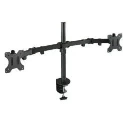 TOOQ SOPORTE DE MESA CON BRAZOS ARTICULADOS PARA 2 MONITORES DE 13-32 - GIRATORIO E INCLINABLE - GESTION DE CABLES - PESO MAX 8KG X BRAZO - VESA 100X100MM