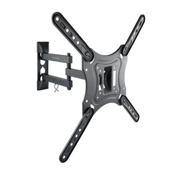TOOQ SOPORTE DE PARED CON BRAZO ARTICULADO PARA TV DE 23-55 - GIRATORIO E INCLINABLE - GESTION DE CABLES - PESO MAX 30KG - VESA 400X400MM - COLOR NEGRO