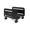 TOOQ SOPORTE DE SUELO CON RUEDAS PARA CPU DE 119-209MM DE ANCHO - PESO MAX 10KG - COLOR NEGRO