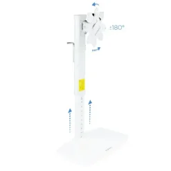 TOOQ SOPORTE MESA PANTALLAS GIRATORIO INCLINACION 17-27 - COLOR BLANCO