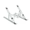 TOOQ SOPORTE PARA PORTATIL HASTA 15 - 7 NIVELES DE ALTURA - PLEGABLE - BASE ANTIDESLIZANTE - PESO MAX 5KG - COLOR PLATA