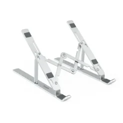 TOOQ SOPORTE PARA PORTATIL HASTA 15 - 7 NIVELES DE ALTURA - PLEGABLE - BASE ANTIDESLIZANTE - PESO MAX 5KG - COLOR PLATA