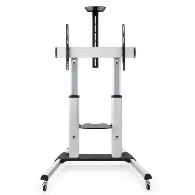 TOOQ SOPORTE SUELO RUEDAS ALUMINIO 60-100 - COLOR PLATA