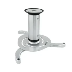 TOOQ SOPORTE UNIVERSAL DE TECHO PARA PROYECTOR - INCLINABLE Y GIRATORIO - PESO MAX 10KG - COLOR PLATA