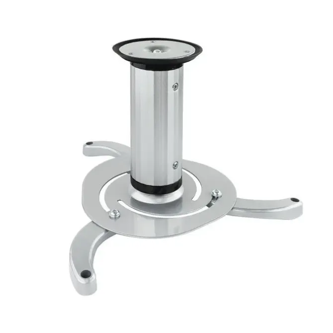 TOOQ SOPORTE UNIVERSAL DE TECHO PARA PROYECTOR - INCLINABLE Y GIRATORIO - PESO MAX 10KG - COLOR PLATA