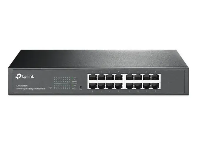 TP-LINK SWITCH EASY SMART DE 16 PUERTOS GIGABIT - PLUG & PLAY - TECNOLOGIA VERDE