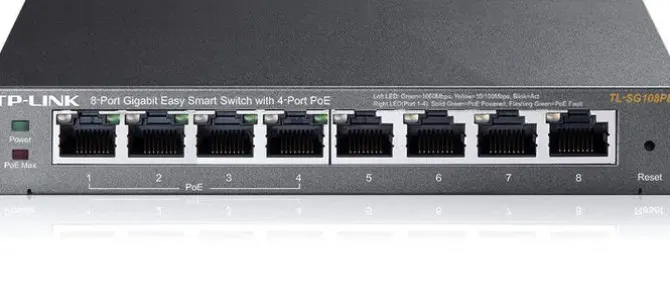 TP-LINK SWITCH EASY SMART DE 8 PUERTOS GIGABIT - 4 PUERTOS POE