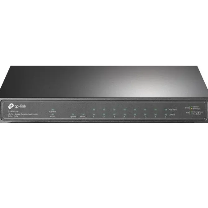 TP-LINK SWITCH SOBREMESA - 10 PUERTOS GIGABIT - 8 PUERTOS POE+