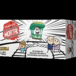 TRANVIA MORTAL JUEGO DE TABLERO - TEMATICA PREGUNTAS Y RESPUESTAS/ABSTRACTO - DE 3 A 13 JUGADORES - A PARTIR DE 16 AÑOS - DURACION 15MIN. APROX.