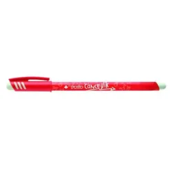TRATTO CANCELLIK BOLIGRAFO DE BOLA - TINTA BORRABLE - TRAZO 0.4MM - DOBLE GOMA - COLOR ROJO