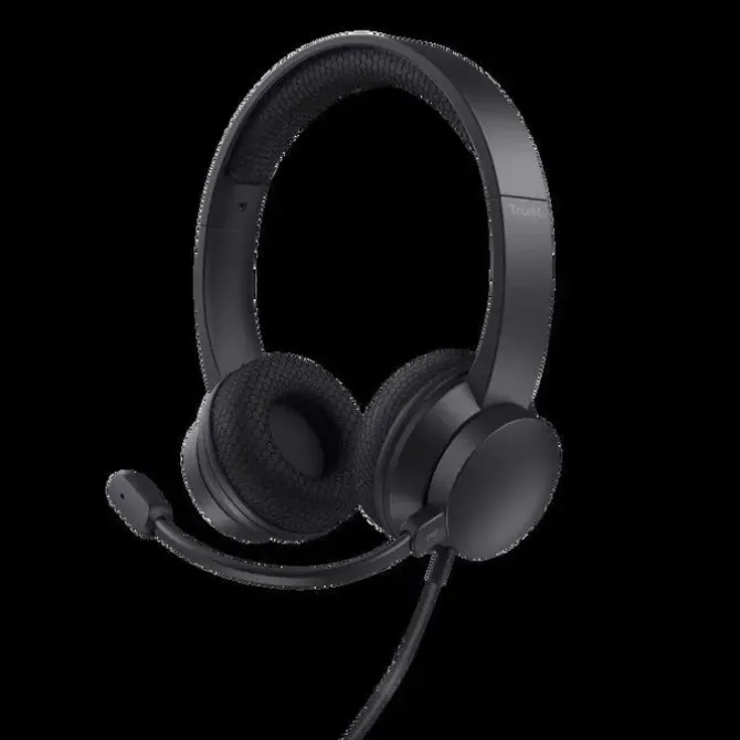 TRUST AURICULARES USB SUPRAAURALES CON MICROFONO - CANCELACION DE RUIDO - DIADEMA AJUSTABLE - CONEXION USB Y USB-C