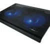 TRUST BASE DE REFRIGERACION PARA PORTATIL HASTA 17.3 USB - ILUMINACION LED AZUL - 2 VENTILADORES DE 125MM - 800 RPM - 360 X 280MM - CABLE DE 55CM - COLOR NEGRO