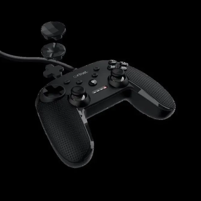 TRUST CONTROLADOR PARA GAMING MUTA - CABLE DE 3 METROS - GATILLO SENSIBLE A LA PRESION - PERSONALIZABLE - 15 BOTONES - PALANCA ANALOGICA