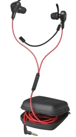 TRUST GAMING GXT 408 COBRA AURICULARES CON MICROFONO - MICROFONO DESMONTABLE - MULTIPLATAFORMA - ALTAVOCES ACTIVOS 10MM - CABLE ROJO DE 1.20M - COLOR NEGRO