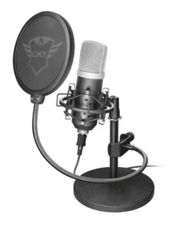 TRUST GAMING GXT 252 EMITA MICROFONO CARDIOIDE USB - SOPORTE DE METAL - CABLE DE 1.80M - COLOR NEGRO