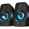 TRUST GEMI ALTAVOCES USB 2.0 12W - ILUMINACION RGB - CONTROL DE VOLUMEN - CABLE DE 1.40M - COLOR NEGRO