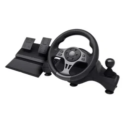 TRUST GXT 289 MOVI SET DE VOLANTE + PEDALES + PALANCA DE CAMBIOS - COMPATIBLE CON PC, NINTENDO SWITCH, XBOX Y PS4 - COLOR NEGRO