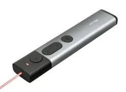 TRUST KAZUN PRESENTADOR LASER INALAMBRICO - 4 BOTONES - RADIO DE ACCION 30M - LASER COLOR ROJO - ALUMINIO
