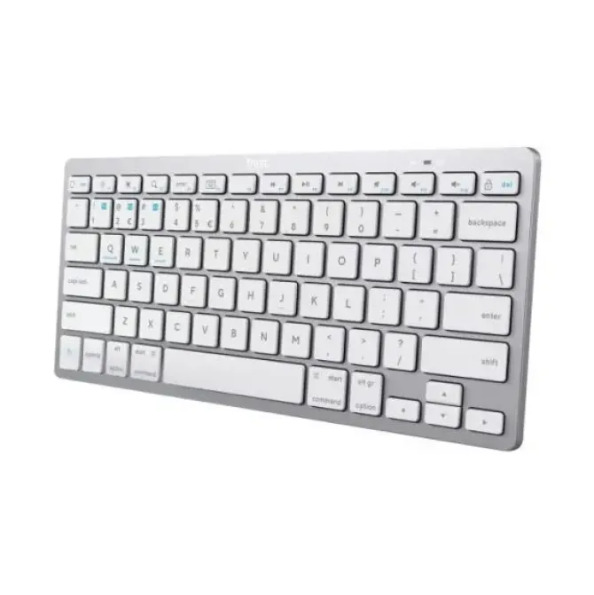 TRUST MINI TECLADO ULTRAFINO INALAMBRICO - CONECTIVIDAD BLUETOOTH 4.0 - IDIOMA ESPAÑOL - COLOR GRIS