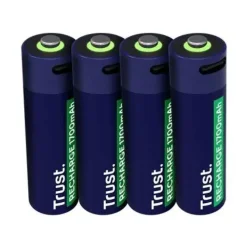 TRUST PACK DE 4 PILAS RECARGABLES 1700 MAH AA