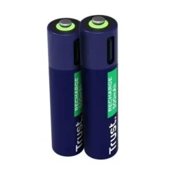 TRUST PACK DE 2 PILAS RECARGABLES 500 MAH AAA
