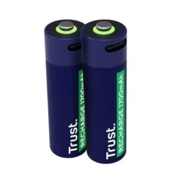 TRUST PACK DE 2 PILAS RECARGABLES 1700 MAH AA