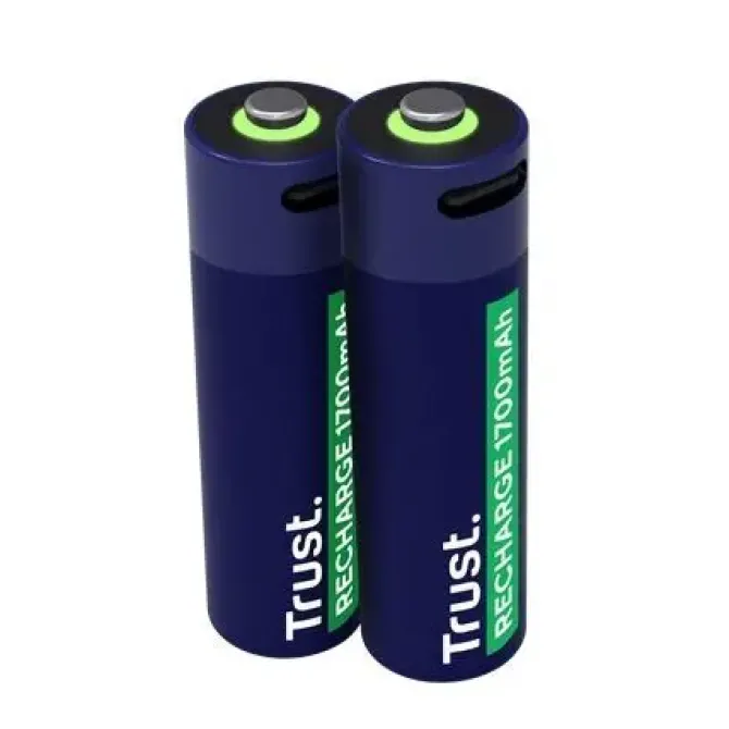 TRUST PACK DE 2 PILAS RECARGABLES 1700 MAH AA