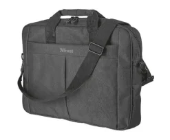 TRUST PRIMO MALETIN PARA PORTATIL HASTA 16 - BOLSILLO EXTERIOR - 2 COMPARTIMENTOS INTERIORES - BANDOLERA - COLOR NEGRO