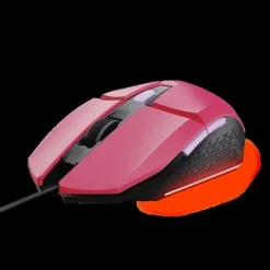 TRUST RATON GAMING ILUMINADO FELOX - VELOCIDAD AJUSTABLE HASTA 6400 PPP - 3 CONFIGURACIONES LED MULTICOLOR - 6 BOTONES PROGRAMABLES