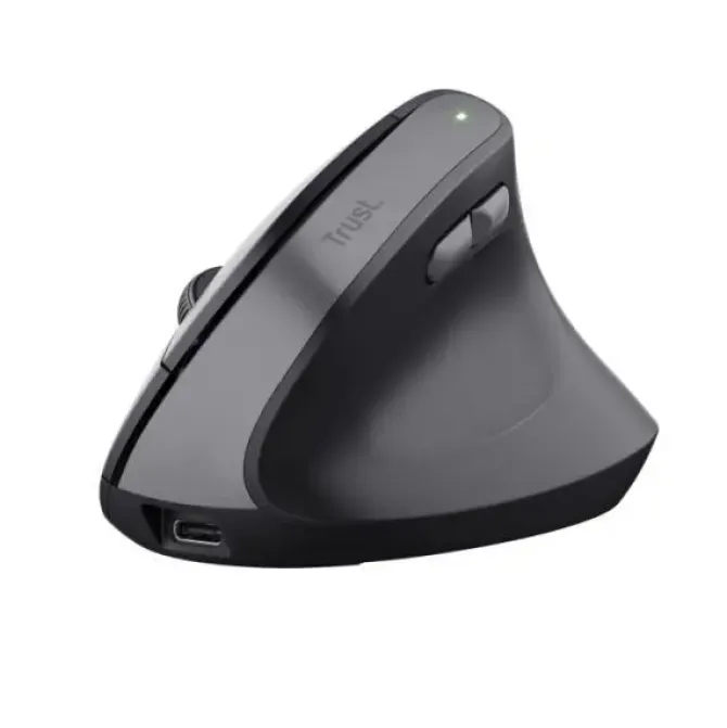 TRUST RATON INALAMBRICO USB - TECNOLOGIA SILENT CLICK - 6 BOTONES - RECARGABLE POR USB-C - COLOR NEGRO