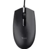 TRUST TM101 ECO RATON USB 1200DPI - FABRICADO CON 50% DE PLASTICOS RECICLADOS - 3 BOTONES - USO AMBIDIESTRO - CABLE DE 1.60M - COLOR NEGRO